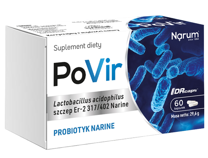 Narum PoVir 400 mg auf Basis von Narine, 60 Kapseln