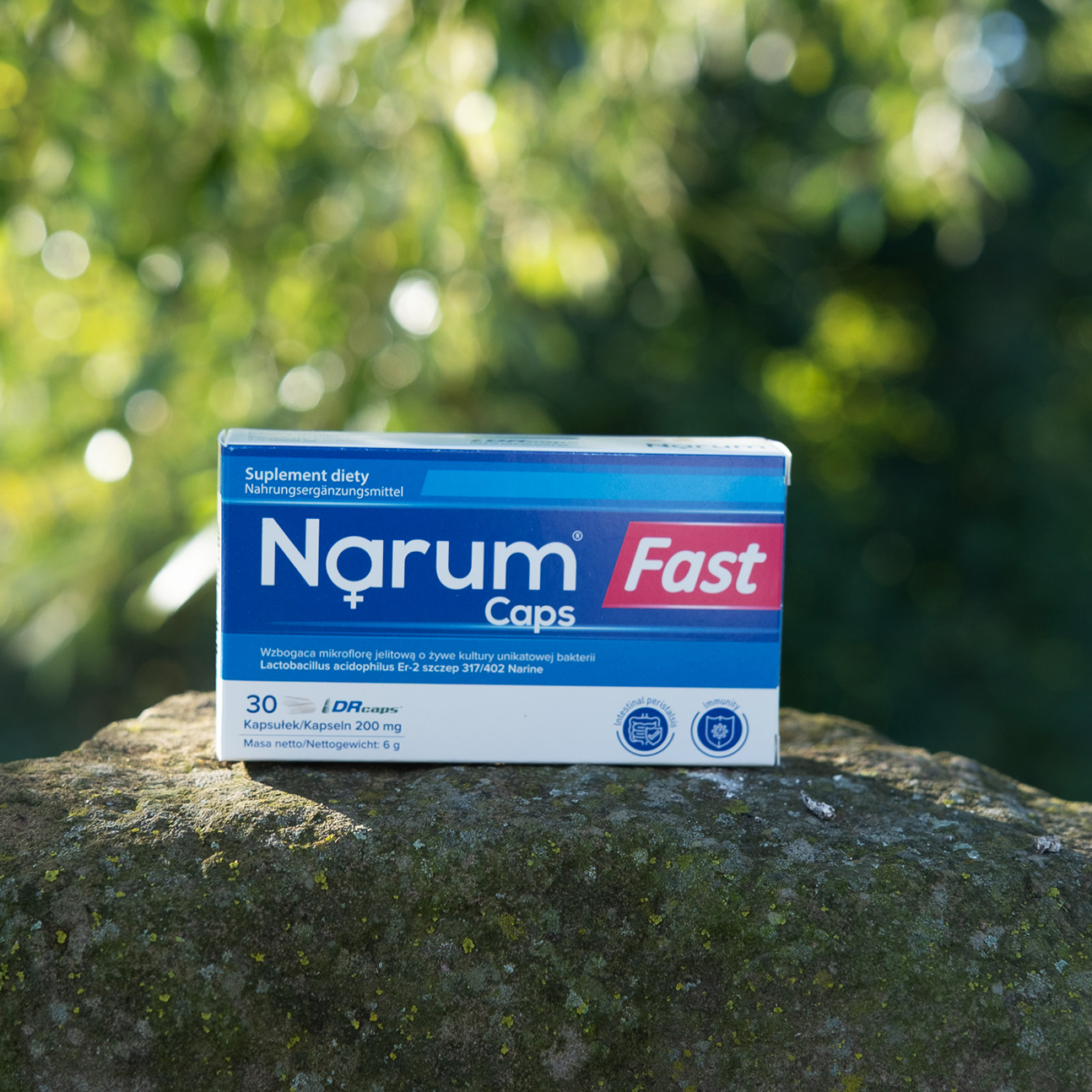 Narum Fast Caps 200 mg auf Basis von Narine, 30 Kapseln