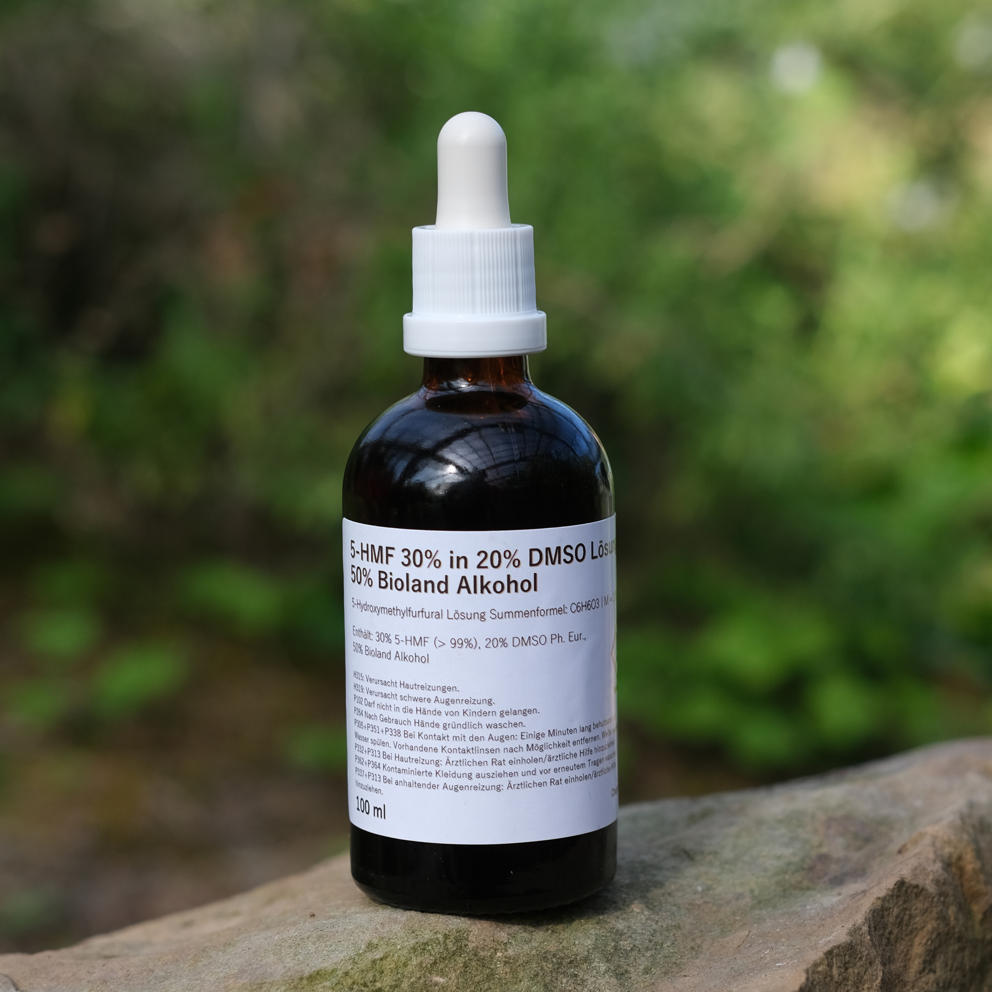 5-HMF 30% in 20% DMSO Lösung und 50% Bioland Alkohol 100 ml mit Pipette