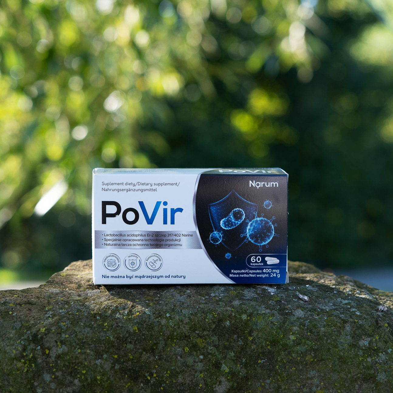 Narum PoVir 400 mg auf Basis von Narine, 60 Kapseln