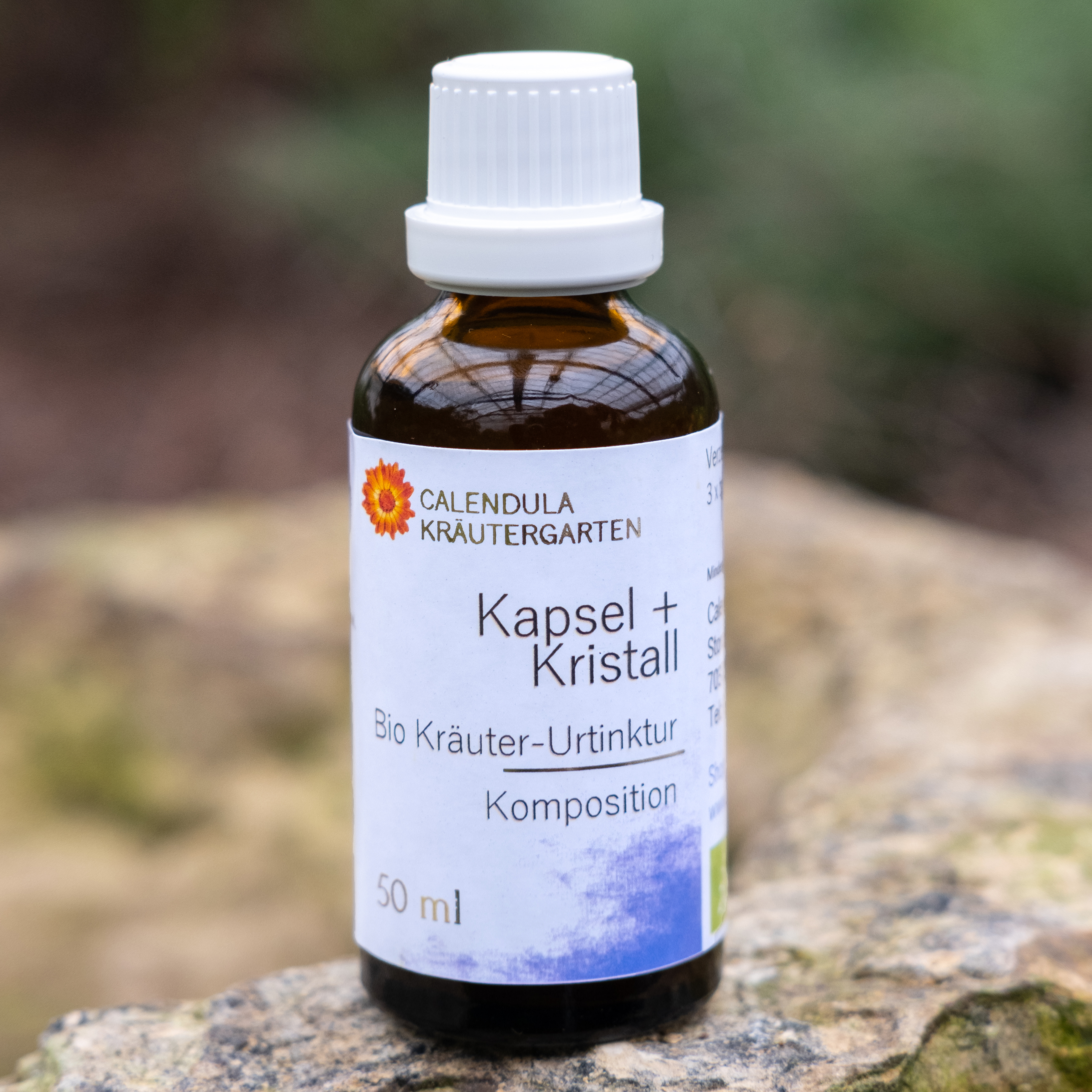 Kapsel & Kristall, Bio Kräuter-Urtinktur, Komposition Kapsel & Kristall, Bio Kräuter-Urtinktur, Komposition