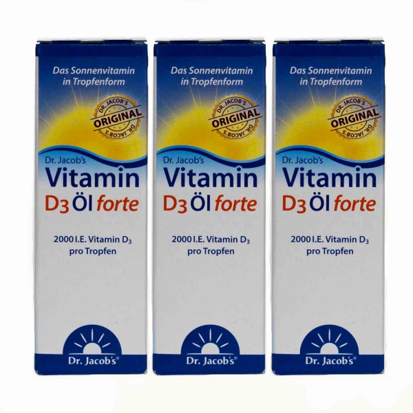 Vitamin D3 Öl forte 3er Set (3x20ml)