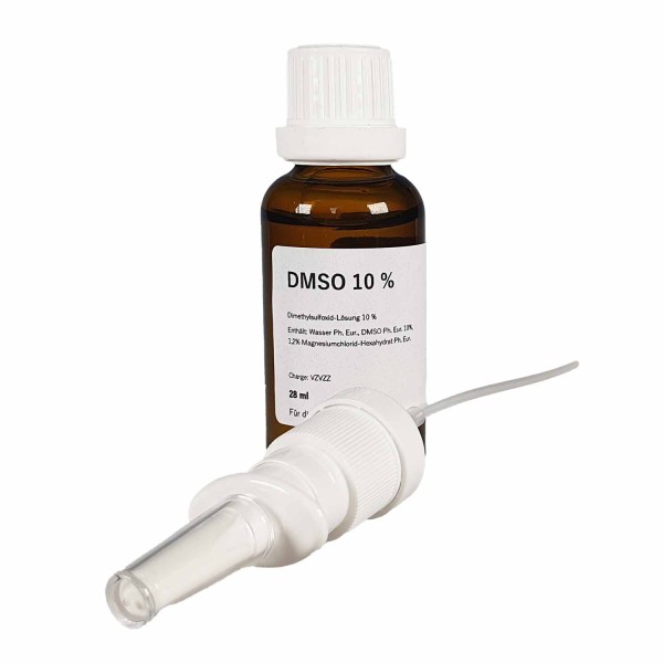 DMSO (Ph. Eur.) 10 % mit 1,2 % MgCl, 28 ml, mit Nasensprayaufsatz beiliegend