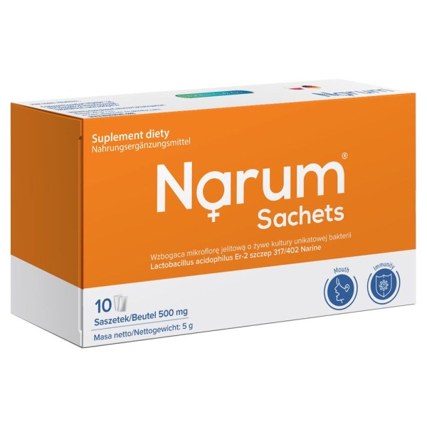 Narum Sachets 500 mg, Pulverform, auf Basis von Narine, 10 Beutel